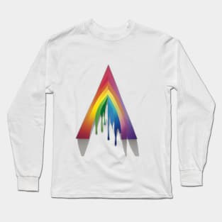 Melting Spectrum Triangle Design No. 533 Long Sleeve T-Shirt